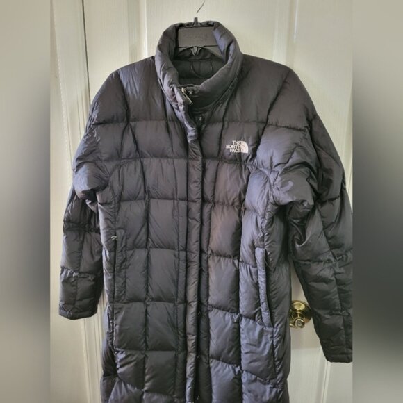 The North Face Women's Metropolis 600 Down Long Parka Puffer Coat Black Large - Picture 2 of 15